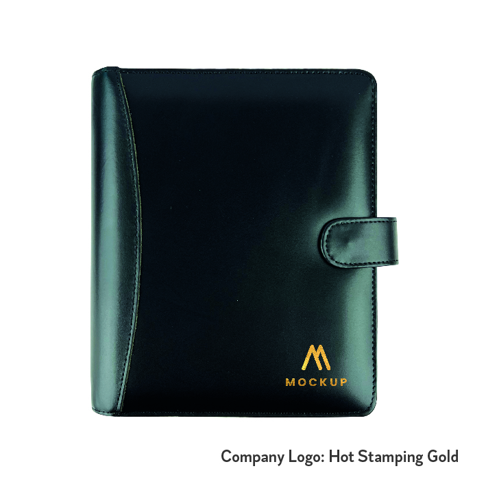 Executive Organizer Genuine Leather Black