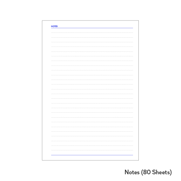 Personal Notebook Foam Sheet